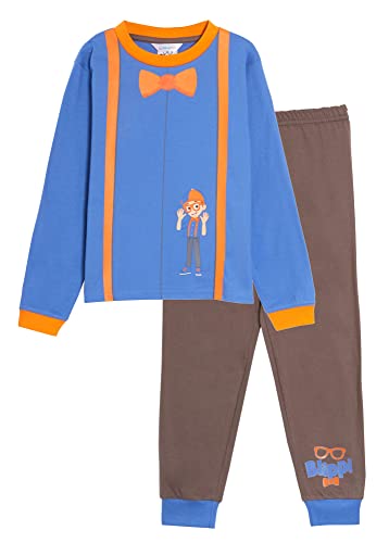 Blippi Jungen Pyjamas, Kinder Verkleidungspyjamas, Neuheit Pyjama-Set in voller Länge, 3-4 Jahre von Blippi