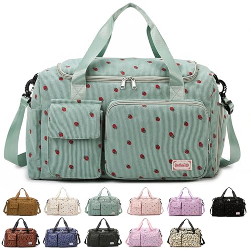 Sporttasche Damen Groß Mit Separatem Schuhfach & Nassfach Belüftetes Schuhfach Mit Luftlöchern Wasserdichter Nassbereich Für Chwimmtasche Fitness Yoga Reise (B,High-Density Fabric) von BlissFabrics