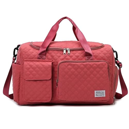 Sporttasche Damen Groß Mit Separatem Schuhfach & Nassfach Belüftetes Schuhfach Mit Luftlöchern Wasserdichter Nassbereich Für Chwimmtasche Fitness Yoga Reise (G,Oxford Cloth) von BlissFabrics