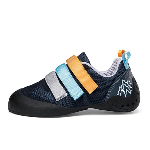 Blissbuilt Kinder Boulderschuhe Kletterschuhe Herren Damen,Leicht Atmungsaktiv rutschfeste Sportschuhe,Sneakers mit geringem Volumen Einfaches An- und Ausziehen,Für Indoor-Anfänger Fitnessstudio von Blissbuilt