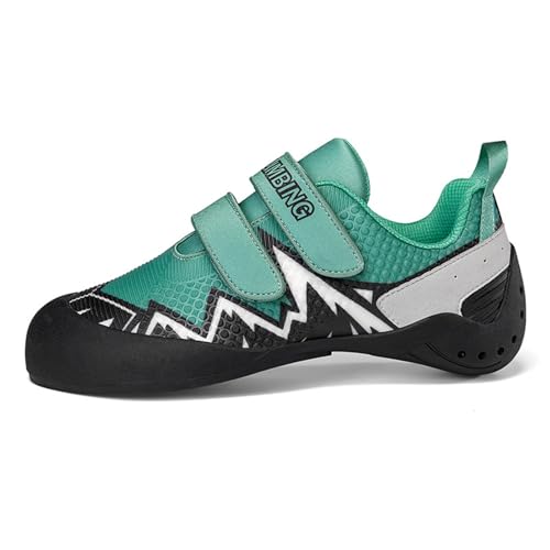 Blissbuilt Kletterschuhe Herren Damen,Kinder Boulderschuhe Leichte atmungsaktive Kletterschuhe,rutschfeste Freizeit Training Sportschuhe,Wanderschuhe mit Doppelriemenverschluss - Indoor-Kletterschuhe von Blissbuilt