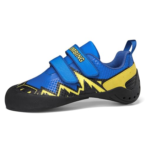 Blissbuilt Kletterschuhe Herren Damen universelle Trainingsschuhe Anfänger Klettern Indoor Bouldern Trainingsschuhe rutschfeste und atmungsaktive Kinder Kletterschuhe 32-44EU von Blissbuilt