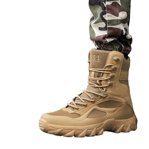 Blissbuilt Verschleißfest Militärstiefel taktische Wanderstiefel atmungsaktiv Desert Boots Rutschfeste Ultralight Sportschuhe Arbeit Stiefel Knöchelhoch für alle Outdoor-Aktivitäten von Blissbuilt