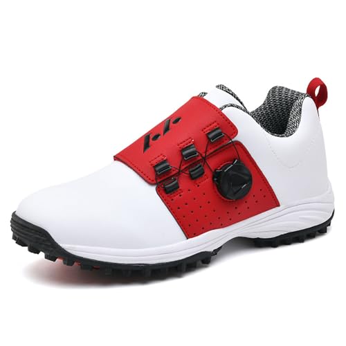 Blissbuilt Waterproof Golf Shoe Golfschuhe ohne Spikes Golfschuhe für Herren Luftgepolsterte Schuhe Atmungsaktive Leichte Wasserabweisende Golfschuhe für Outdoor-Golfsport und Training von Blissbuilt