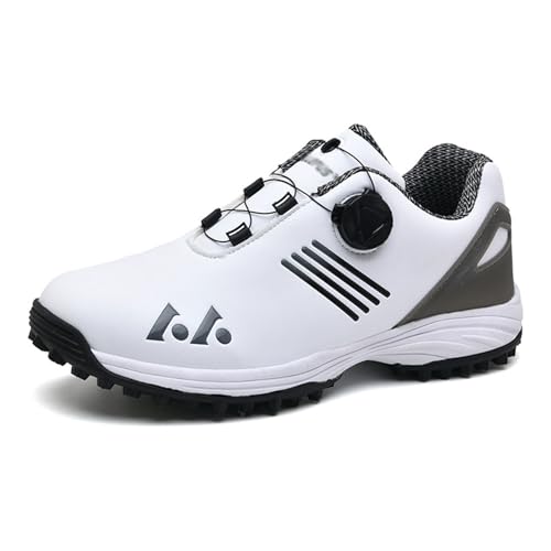 Blissbuilt Waterproof Golf Shoe Golfschuhe ohne Spikes Golfschuhe für Herren Luftgepolsterte Schuhe Atmungsaktive Leichte Wasserabweisende Golfschuhe für Outdoor-Golfsport und Training von Blissbuilt