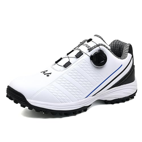 Blissbuilt Waterproof Golf Shoe Golfschuhe ohne Spikes Golfschuhe für Herren Luftgepolsterte Schuhe Atmungsaktive Leichte Wasserabweisende Golfschuhe für Outdoor-Golfsport und Training von Blissbuilt