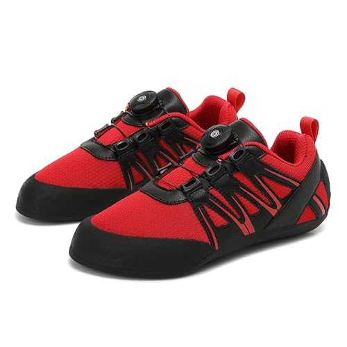 Kinder Boulderschuhe Kletterschuhe Herren Damen Leichte atmungsaktive Kletterschuhe ,Freizeit Training Sportschuhe Mit Drehknopf,Sneakers mit geringem Volumen,Für Indoor-Anfänger Fitnessstudio von Blissbuilt