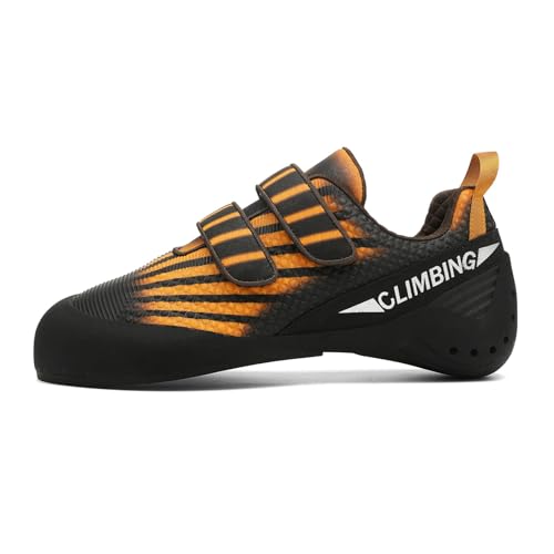 Kletterschuhe Herren Damen,Indoor Anfänger Klettern Bouldern Trainingsschuhe,Leicht Atmungsaktiv rutschfeste Kletterschuhe,Einfaches An- und Ausziehen,Wanderschuhe mit Doppelriemenverschluss von Blissbuilt