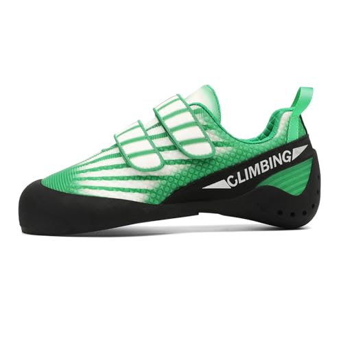 Kletterschuhe Herren Damen,Indoor Anfänger Klettern Bouldern Trainingsschuhe,Leicht Atmungsaktiv rutschfeste Kletterschuhe,Einfaches An- und Ausziehen,Wanderschuhe mit Doppelriemenverschluss von Blissbuilt