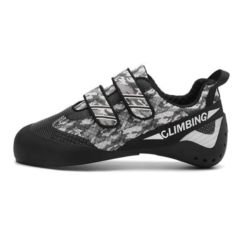 Kletterschuhe Herren Damen - Leichte atmungsaktive Kletterschuhe - Indoor Kletterschuhe - Wanderschuhe mit Doppelriemenverschluss - Anfänger Professionelles Klettern Bouldern Trainingsschuhe von Blissbuilt