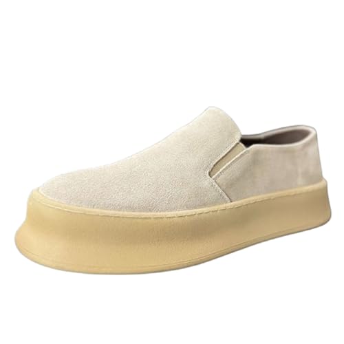 Wildleder Penny Loafers Herren,modisch,Klassische Bootsschuhe GemüTlich Fahrende Schuhe,Slip On Loafers Weich atmungsaktiv Herren-Freizeitschuhe,für Arbeit,Spazieren,Freizeit und Schule EU38-44 von Blissbuilt