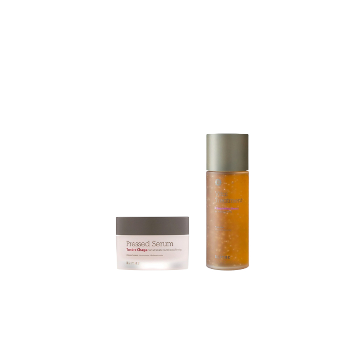 Blithe - Blithe - Pressed Serum - Tundra Chaga - 50ml (1ea) + Vital Treatment - No.8 Nourishing Beans - 150ml (1ea) Set von Blithe
