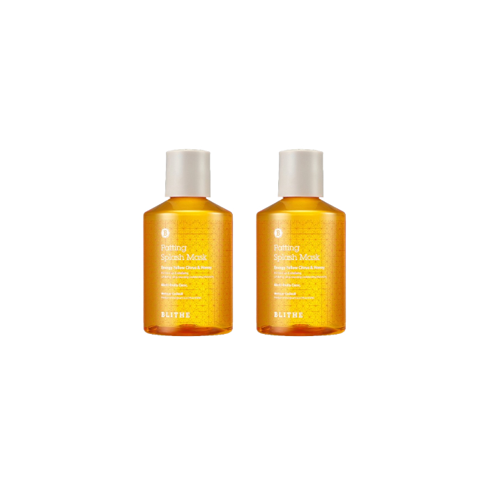Blithe - Patting Splash Mask - Energy Yellow Citrus & Honey - 150ml (2ea) Set von Blithe