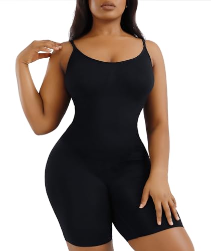 Blitshape Miederbody Stark Formend Bauchweg Shape Body Shaper Damen Formende Shaping Tummy Control Shapewear Figurformende Bodysuit Schwarz L von Blitshape