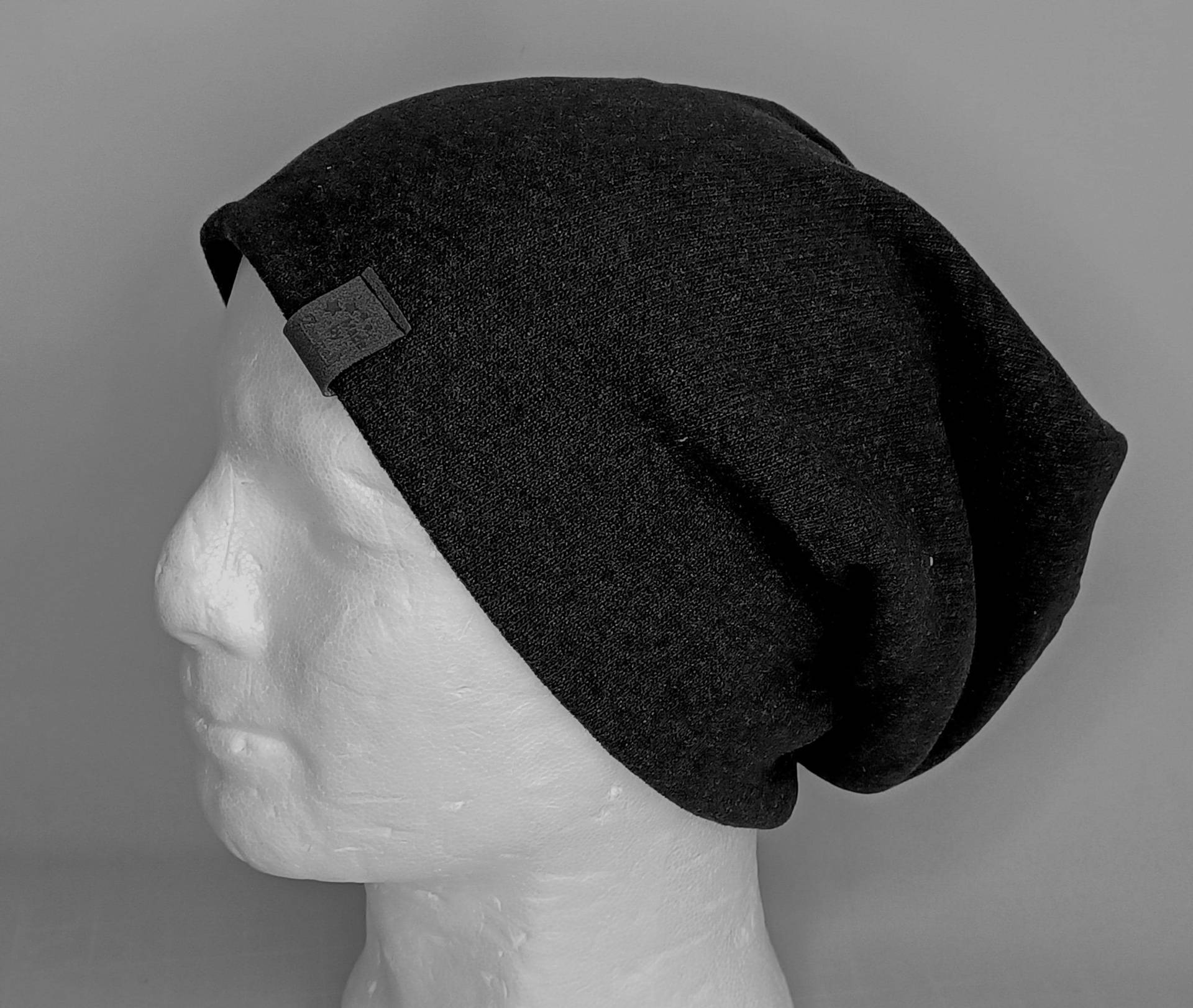 Beanie - Mütze Weicher Strickstoff Strick Anthrazit Bea Beanie - Mütze Weicher Strickstoff Strick Anthrazit Bea von BlitzIdee24
