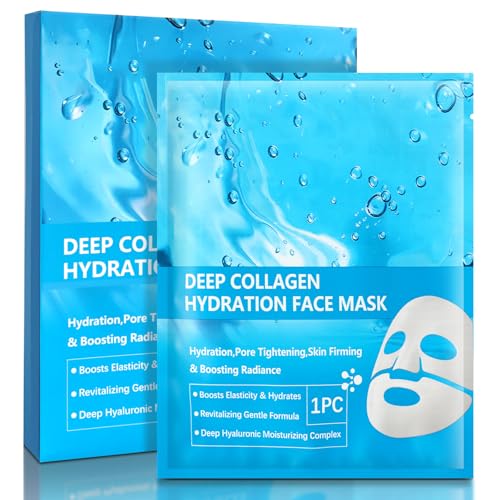 Bio Collagen Mask, 4 Stück Overnight Hydrogel Maske Beruhigend, Feuchtigkeitsspendend, Nahrhaft Kollagen Maske Gesicht für Frauen, Verbesserung der Elastizität der Haut Bio Collagen Real Deep Mask Bio Collagen Mask, 4 Stück Overnight Hydrogel Maske Beruhigend, Feuchtigkeitsspendend, Nahrhaft Kollagen Maske Gesicht für Frauen, Verbesserung der Elastizität der Haut Bio Collagen Real Deep Mask von Bliuozr