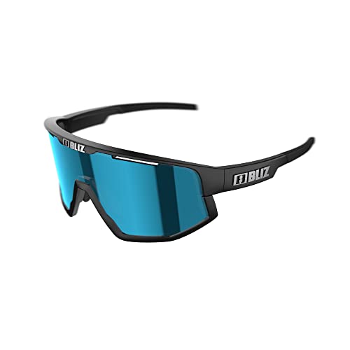 Bliz Damen, Herren Sonnenbrille Fusion matt black-smoke with blue multi Einheitsgröße von Bliz