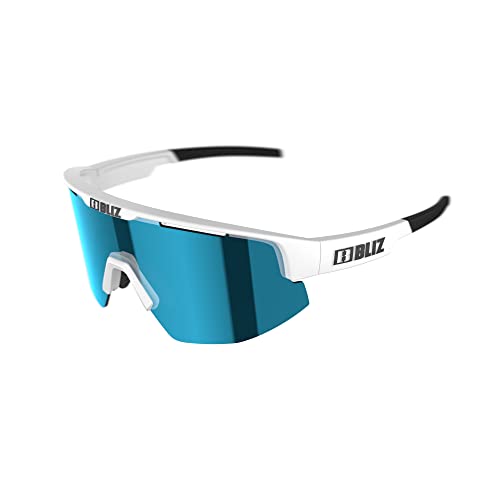 Bliz Damen, Herren Sonnenbrille Matrix Small matt white-smoke with blue multi Einheitsgröße von Bliz