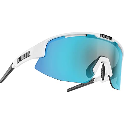 Bliz Damen, Herren Sonnenbrille Matrix Small matt White-Smoke with Blue Multi Einheitsgröße von Bliz