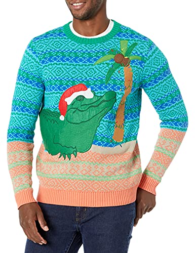 Blizzard Bay Herren Ugly Christmas Sweater Sea Creatures Pullover, Beige, XX-Large von Blizzard Bay