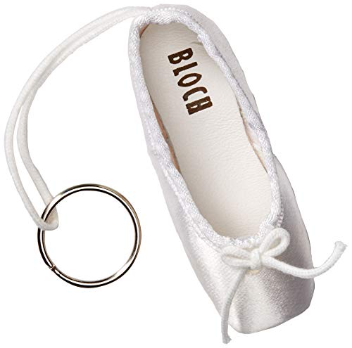 Bloch Damen Mini Pointe Shoe Keyring Schlüsselanhänger, weiß, Einheitsgröße von Bloch