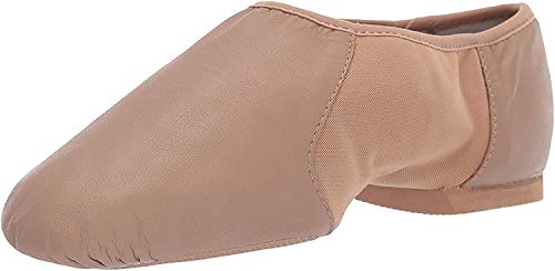 Bloch Damen Neo-Flex Slip-On Leder Jazz Schuhe Neopren Slip On Split Sohle mit Eva-Vorfuß- und Fersenpolster, hohe Haltbarkeit, überlegene Passform, Flexibilität, Step Dancing, hautfarben, 34.5 EU von Bloch