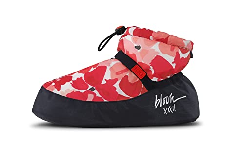 Bloch Damen Stiefel-Slipper zum Aufwärmen am Knöchel Stiefelette, Hibiskusdruck, Small von Bloch