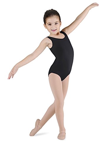 Bloch Dance Girls Dynamic Microlux Tank-Gymnastikanzug, Schwarz, 14 von Bloch