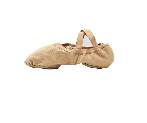 Bloch Dance Herren Synchrony Split Sole Stretch Canvas Ballettschuhe, Beige (fleischfarben), 43 EU von Bloch