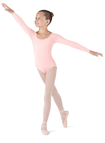 Bloch Dance Mädchen Meglio Microlux Gymnastikanzug, langärmelig, hellrosa, 4-6 von Bloch
