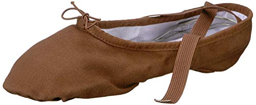 Bloch Dance Men's Pump Split Sole Canvas Ballet Slipper/Shoe Dance, Cocoa, 10.5D US von Bloch