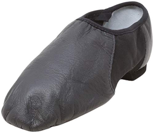 Bloch Dance Neo-Flex Jazzschuh für Damen, Leder und Neopren, Geteilte Sohle, zum Reinschlüpfen, Schwarz, 40.5 EU von Bloch