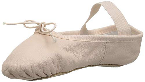 Bloch Mädchen Dance Dansoft Ballettschuhe aus Leder, mit durchgehender Sohle, Pink, Größe 21,6 cm von Bloch