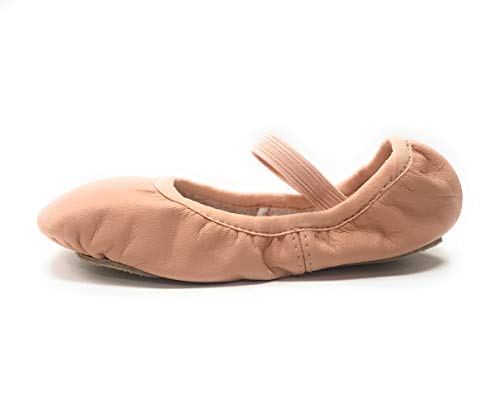 Bloch Mädchen Soft Leather Upper, Flexibility Vollwildleder-Laufsohle, Vorgenähtes Gummiband, 31 EU von Bloch