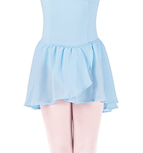 Kinder Ballett Wickelrock mit Gummizug PASTEL BLUE Gr. 6-7 von Bloch