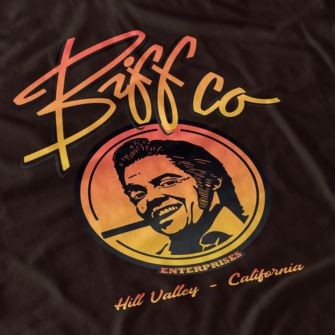 Biffcoenterprises T-Shirt Biff Tannen Company Film Inspiriertes Kurzarm-T-Shirt von Blockbustees