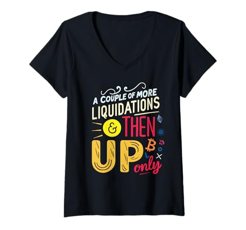 Damen Crypto Humor Design für Blockchain-Fans und digitale Händler T-Shirt mit V-Ausschnitt Damen Crypto Humor Design für Blockchain-Fans und digitale Händler T-Shirt mit V-Ausschnitt von Blockchain Humor Collective
