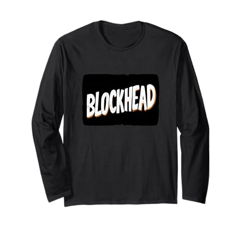 Cooles Blockhead Statement Kostüm für Erwachsene und Kinder Langarmshirt Cooles Blockhead Statement Kostüm für Erwachsene und Kinder Langarmshirt von Blockhead Outfit