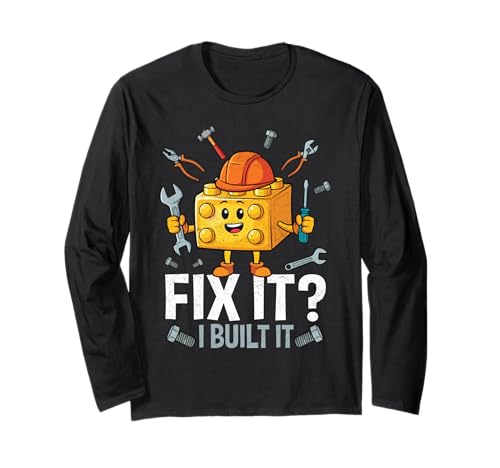 Creative Blocks Wrench Tools for Kids and Toddlers Langarmshirt von Blocks Construction Builder Tee