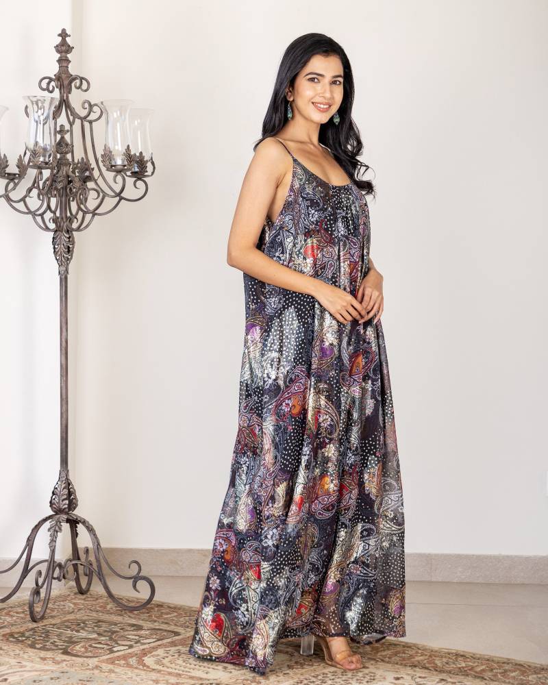Brokat Spaghetti Kleid| Trägerkleid| Slip| Partykleidung| Sommer Bedrucktes Importiertes Spaghettikleid| Einteiliges Kleid von BlocksbyInaraJaipur