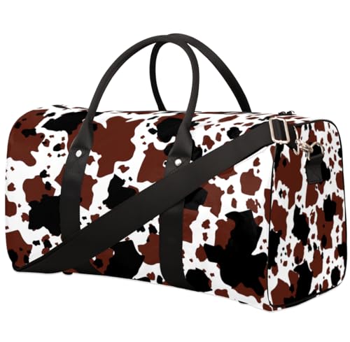 Reisetasche – Wochenendtaschen für Damen, Handgepäcktasche, Übernachtungstasche, Krankenhaustasche, B-Kuh-Aufdruck Reisetasche – Wochenendtaschen für Damen, Handgepäcktasche, Übernachtungstasche, Krankenhaustasche, B-Kuh-Aufdruck von Bloefowse