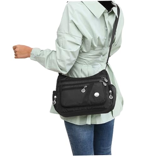 Blogiiup Messenger -Tasche Frauen, Crossbody -Taschen für Frauen Multi -Taschen -Umhängetasche Messenger schwarzer Handtasche Crossbody für Freizeiteinkäufe, Frauenhandtasche von Blogiiup