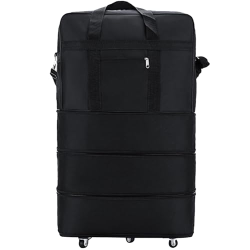 Duffle Beutel mit Räder mit großer Kapazität erweiterbarer faltbarer Koffer mit 360 ° rotierenden Rädern wasserdichtes Oxford -Radall Holdall Multifunktional Reisetasche für Männer Frauen, erweiterba von Blogiiup