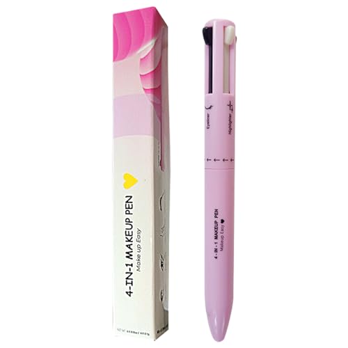 Lip Liner, 4 in 1 Make-up-Stift Multifunktionaler Make-up-Bleistift von Eyeliner, Lippenstift, Stadbleistift und Highlighter, leicht zu Apply ＆ kompaktes Make-up von Blogiiup
