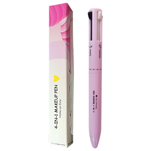 Make-up-Bleistift, 4 in 1 Make-up-Stift Multifunktionaler Make-up-Bleistift von Eyeliner, Lippenstift, Brauenstift, Highlighter, leicht zu Apply ＆ kompaktes Make-up von Blogiiup