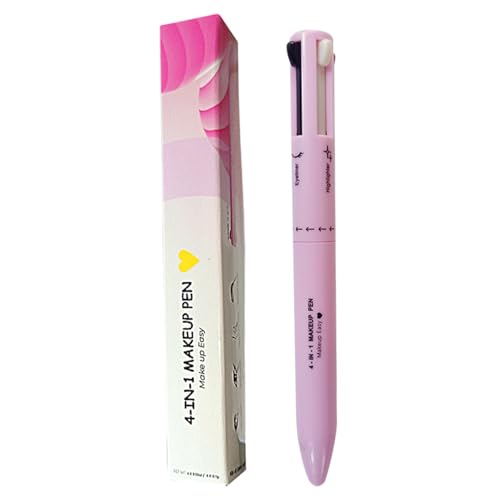 Make -up -Bleistift, 4 in 1 Make -up -Stift Multifunktionaler Make -up -Bleistift von Eyeliner, Lippenstift, Brauenstift und Highlighter, kompaktes Make -up -Zubehör für Reisen, Brauenstift, Style 1 von Blogiiup
