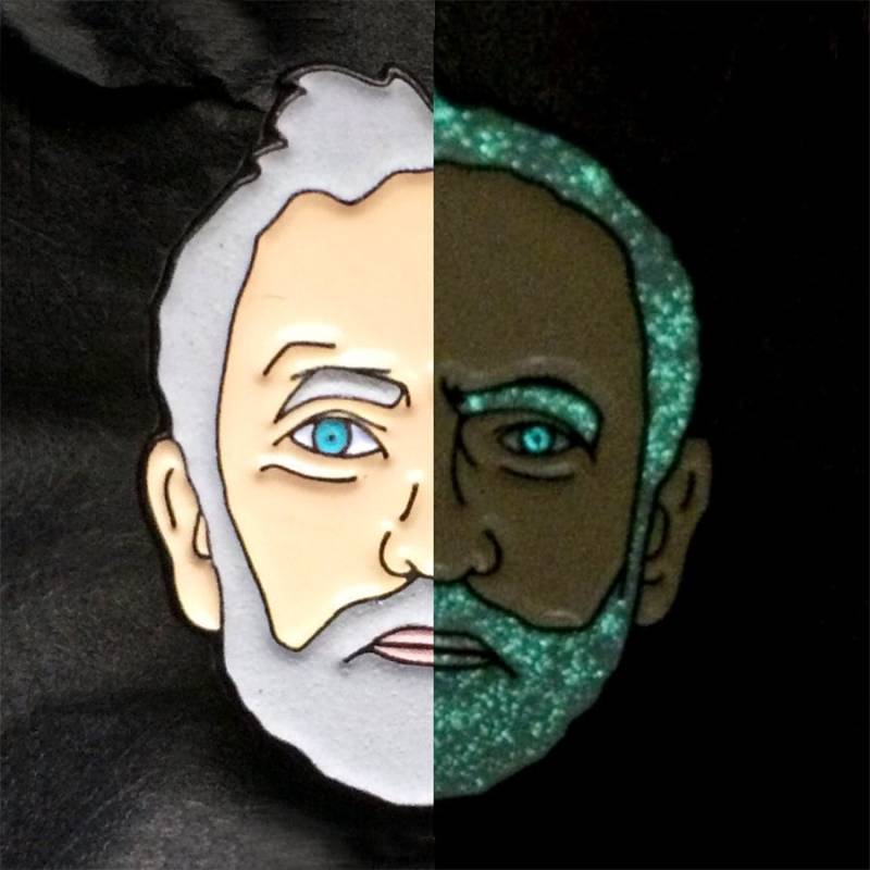 Jeremy Corbyn Emaille Pin Glow in The Dark Soft Enamel Anstecker von BlondEyedGirl