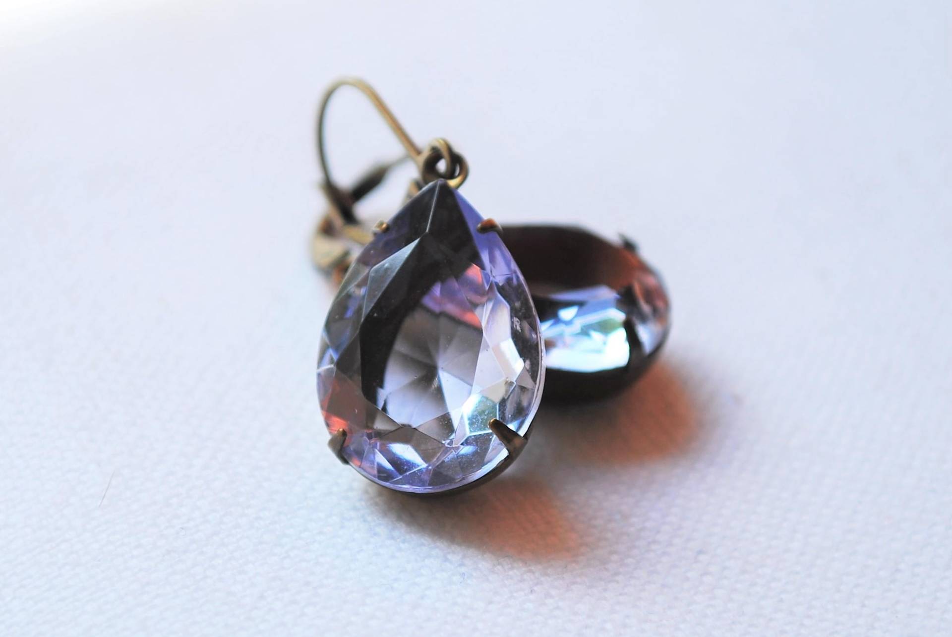 Amethyst Ohrringe Lila Ohrringe, Hochzeitsschmuck, Weihnachtsgeschenke Für Sie, Vintage von BlondVenus