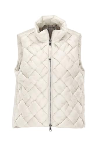 Blonde No. 8 BARRY Damen Steppweste mit modischer Flechtstruktur (DE/NL/SE/PL, Alphanumerisch, M, Regular, Regular, Milk) von Blonde No. 8