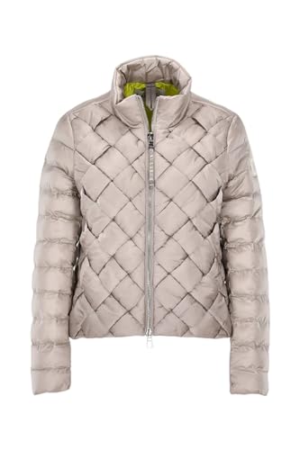 Blonde No. 8 GREAT Damen Steppjacke Übergangsjacke Taupe mit Flechtstruktur (DE/NL/SE/PL, Alphanumerisch, S, Regular, Regular, Taupe) von Blonde No. 8